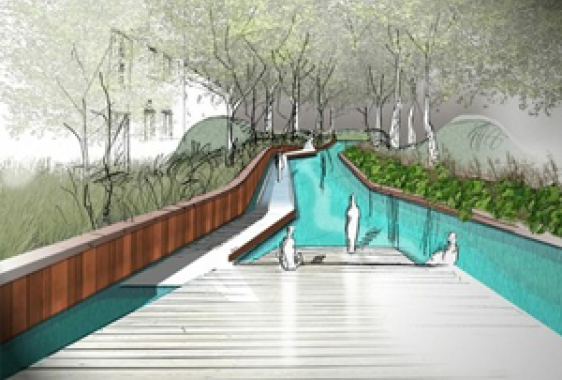 La rivière Démer à ciel ouvert