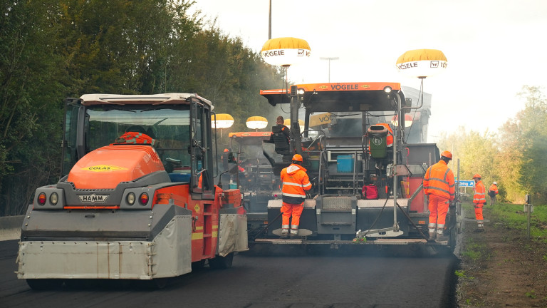 Colas - Chantier A16 Tournai